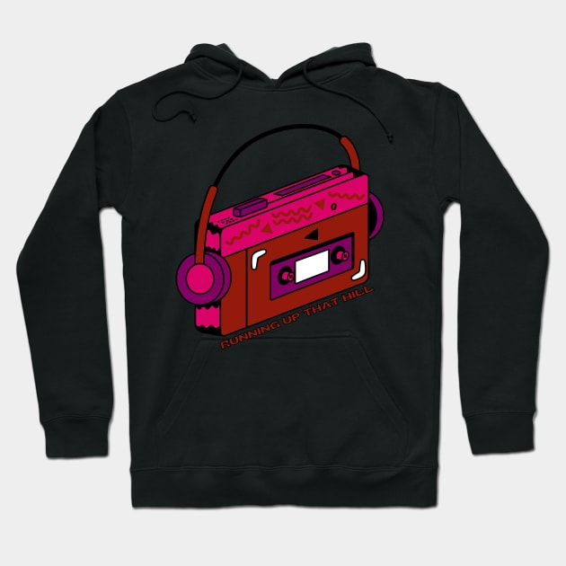 running up that hill walkman Hoodie by goblinbabe